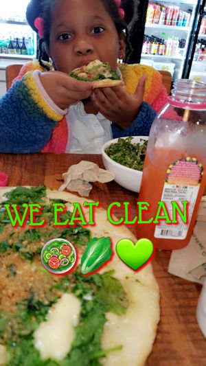 VERDE PIZZA & KALE SALAD AT THE ORIGINAL LOCATION! CHILD FRIENDLY! at Love Life Cafe in Miami