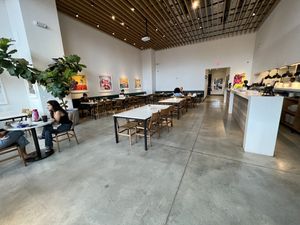 Dinning area  at Love Life Cafe in Miami