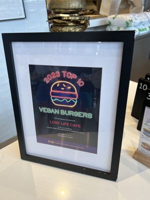 Sign  at Love Life Cafe in Miami