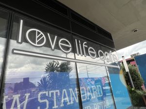Sign   at Love Life Cafe in Miami