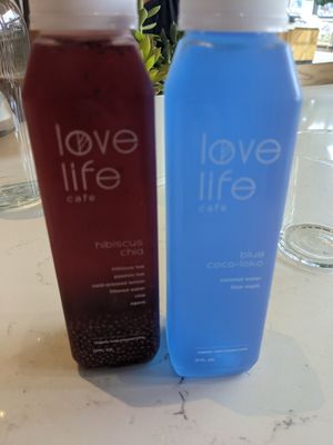 Juices at Love Life Cafe in Miami