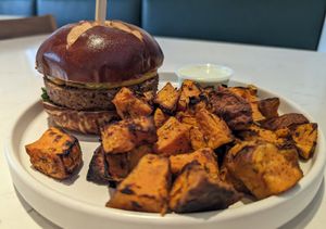 "Voted the best veggie burger in the world" at Love Life Cafe in Miami