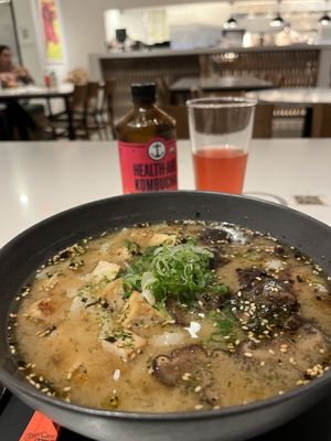 Miso udon soup  at Love Life Cafe in Miami