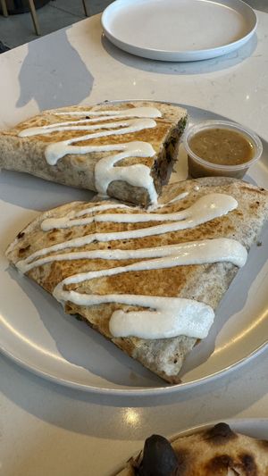 Quesadillas #Veganuary at Love Life Cafe in Miami