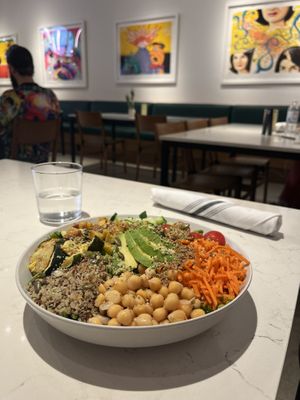 Love life salad with basil dressing   at Love Life Cafe in Miami