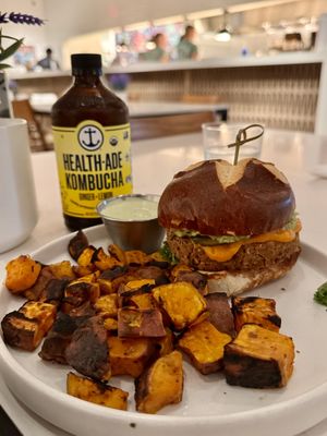 Veggie Burger  at Love Life Cafe in Miami