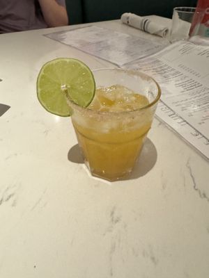 Passion fruit margarita  at Love Life Cafe in Miami