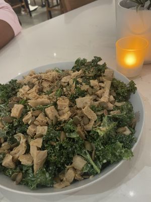 Caesar Salad with Kale   at Love Life Cafe in Miami