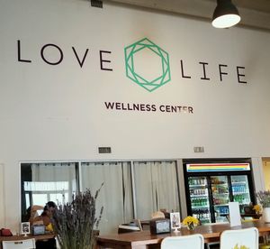 dinning area at Love Life Cafe in Miami