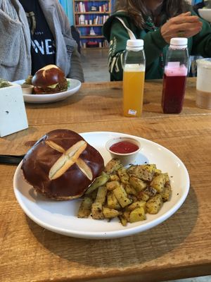 Bbq jackfruit sandwich  at Love Life Cafe in Miami