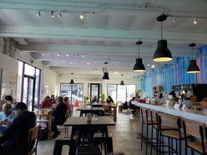 Inside at Love Life Cafe in Miami