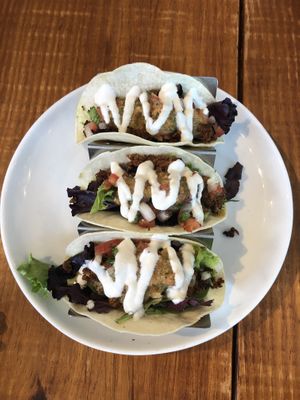 The LL tacos at Love Life Cafe in Miami