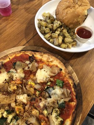 Both of our meals.. it was a perfect meal at Love Life Cafe in Miami