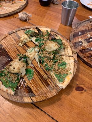 Pizza verde at Love Life Cafe in Miami