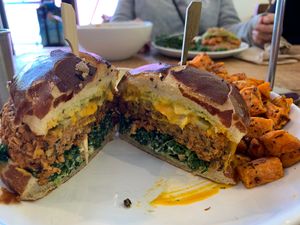 Best burger in America  at Love Life Cafe in Miami