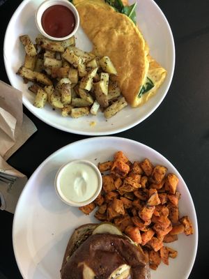 They offer their entire menu for breakfast too. at Love Life Cafe in Miami