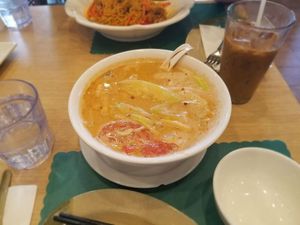 Tom Kha Soup ($12) at Mint & Basil in Milpitas