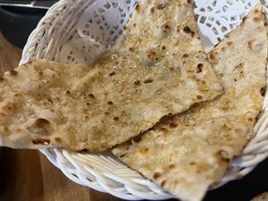 Garlic Naan  at Eden Garden Indian Cuisine in South Brisbane