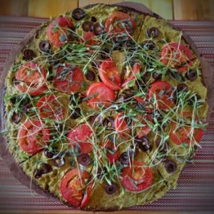 pizza at Clorofila in Playa Del Carmen