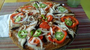 Pizza Iik at Clorofila in Playa Del Carmen