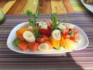 Fruit Salad at Clorofila in Playa Del Carmen