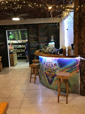 juice bar at Clorofila in Playa Del Carmen