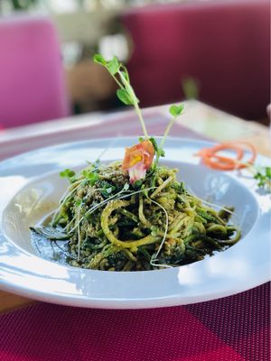 Pasta pesto  at Clorofila in Playa Del Carmen