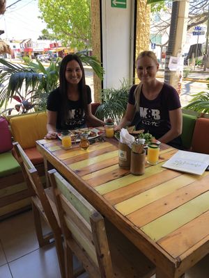 Brunch at this lovely place at Clorofila in Playa Del Carmen