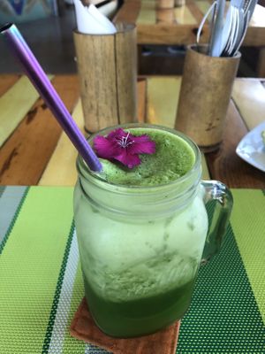 Green juice at Clorofila in Playa Del Carmen