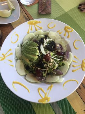 Yummy salad, I don’t recall the name at Clorofila in Playa Del Carmen