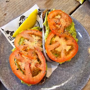 Vegemite & avo toast #Veganuary at Charlie's Raw Squeeze in Greenslopes