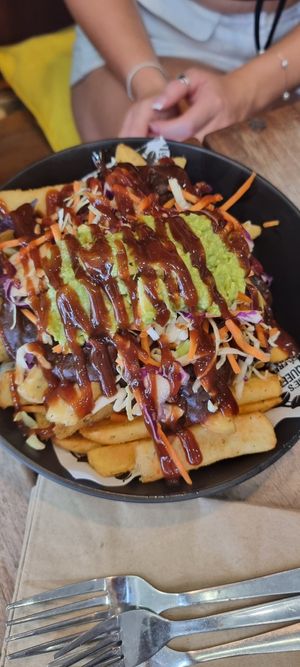 Gravy train - all these ingredients shouldn't work but they do at Charlie's Raw Squeeze in Greenslopes