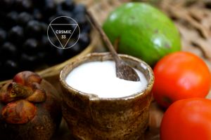 RAW Coconut Yogurt  at Bamboo Spirit in Ubud