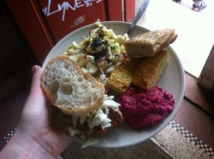 This is how it may look, if you come by one Tuesday. at KraftWerket Folkekøkken in Valby