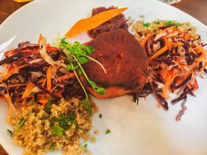 Great Sweet Potato Steak at Slow Foodiez in Budapest