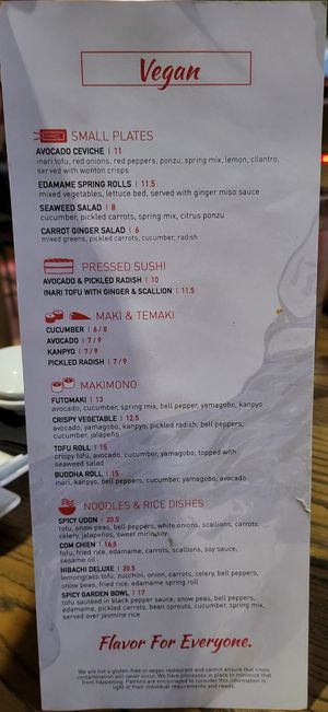  at CO Sushi in Myrtle Beach