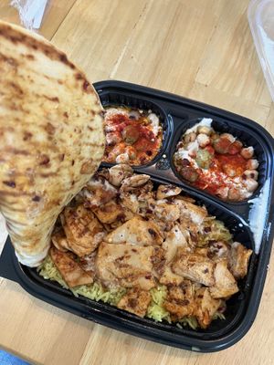 Shawarma plate  at Yassin's Falafel House - Walnut St in Knoxville