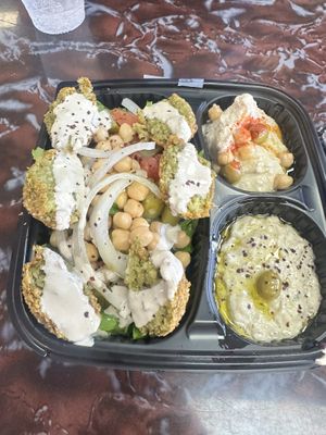 Falafel Platterr  at Yassin's Falafel House - Walnut St in Knoxville