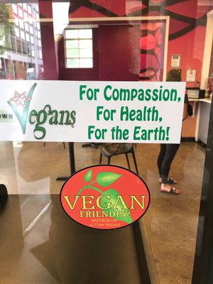 Window at Yassin's Falafel House - Walnut St in Knoxville