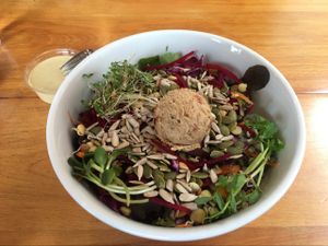 Action Salad at Right Path Organic Cafe in New London