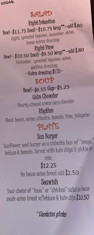   at Right Path Organic Cafe in New London