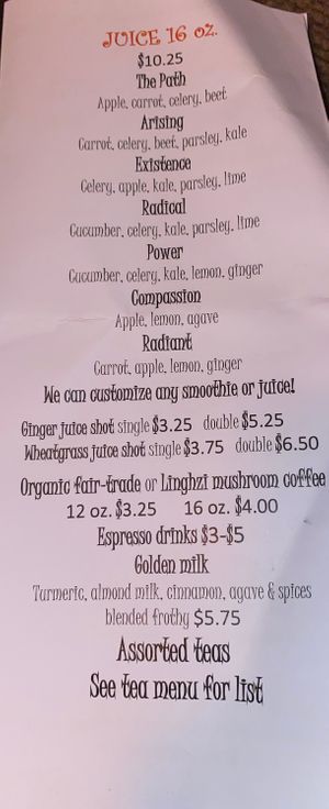   at Right Path Organic Cafe in New London