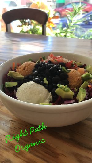 Buddha Bowl at Right Path Organic Cafe in New London