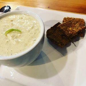 Calm chowder at Right Path Organic Cafe in New London