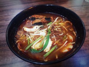 Daily special today ~ Asam Laksa at One Two Tree - Maybe closed in Kluang