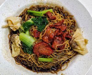 Best ever vegan wanton noodles, most recommend at New Joy Deli in Johor Bahru