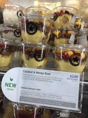 New coconut & mango at LHR - Pret A Manger - T4 & 5 in West London