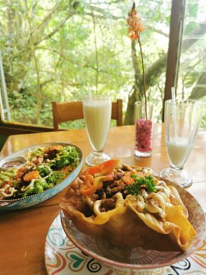 Comida deliciosa y ambiente agradable. Muy recomendable. Tanto para veganos como celíacos.   at Lands in Love - Vegan Hotel & Resort in Alajuela
