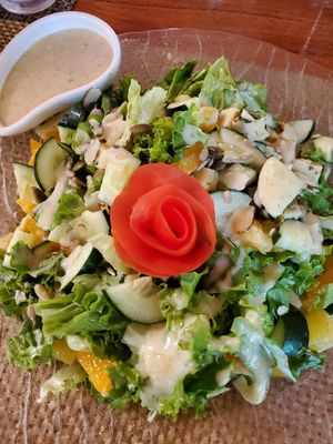 Such a great salad! at Lands in Love - Vegan Hotel & Resort in Alajuela