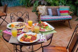 Breakfast Dishes at Lands in Love - Vegan Hotel & Resort in Alajuela